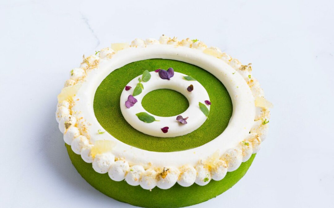 Petit gâteau citron matcha